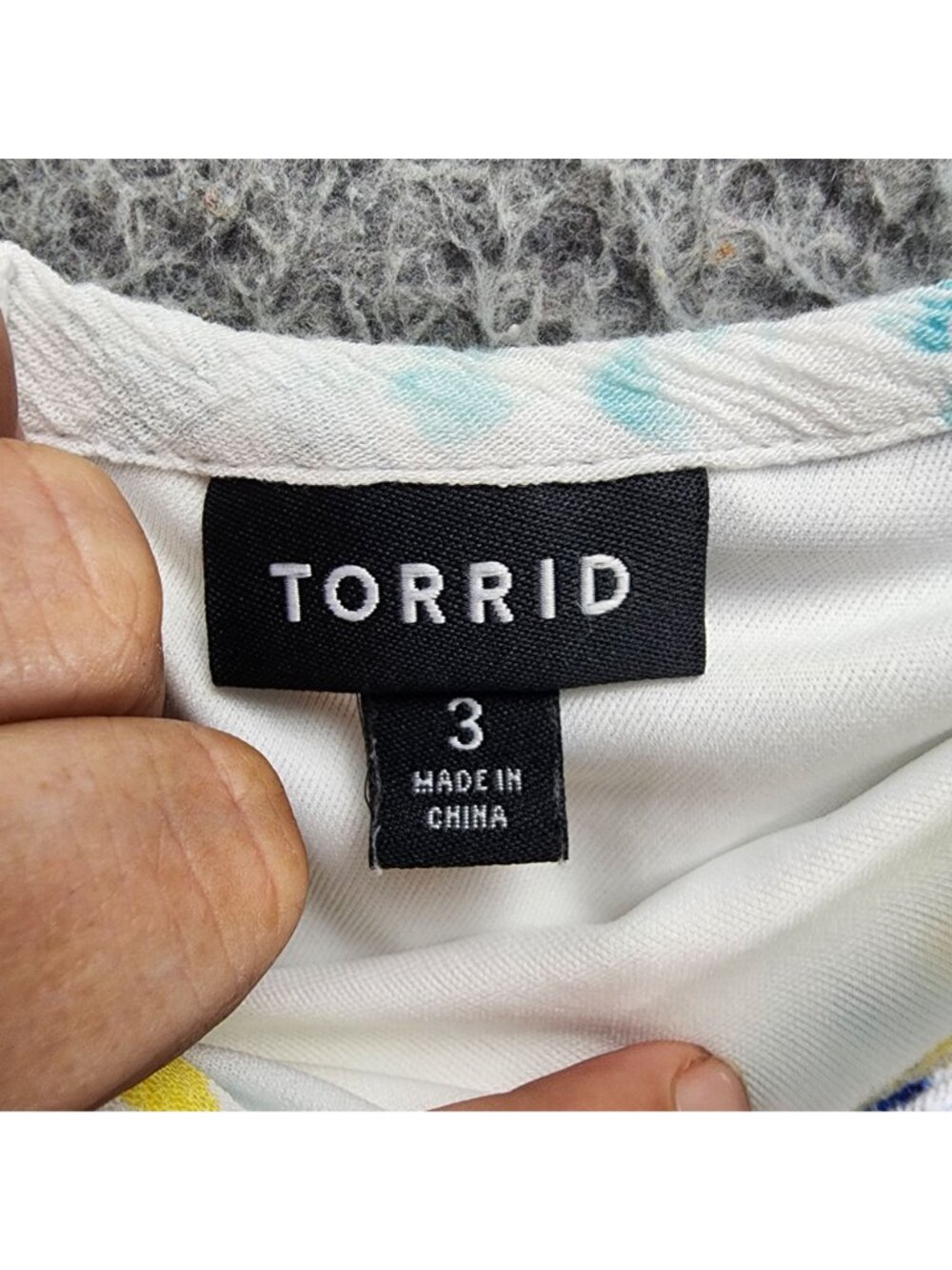 Torrid Dress Womens 3X White Floral Adjustable Strap Summer Mini Dress *GUC* - Picture 2 of 11